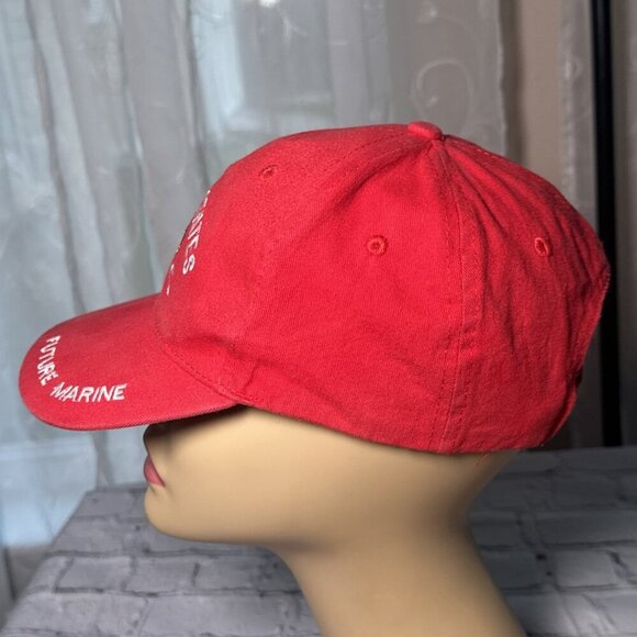 USMC Future Marine United States Marines Corps Embroidered Red Baseball Cap Kids - Picture 13 of 15